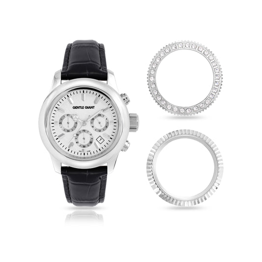 Massimo Silver Leather